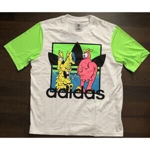 Adidas X by Jeremy Scott JS TEE Graphic Print AmbroideredT-Shirt, M, H53371